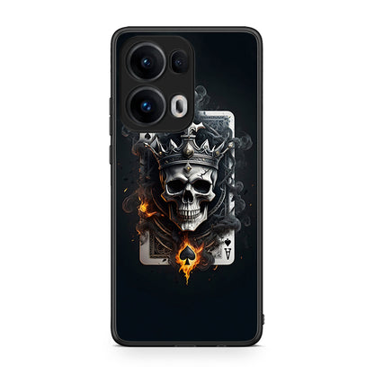 Oppo Reno13 Pro Skull King Ace θήκη από τη Smartfits με σχέδιο στο πίσω μέρος και μαύρο περίβλημα | Smartphone case with colorful back and black bezels by Smartfits