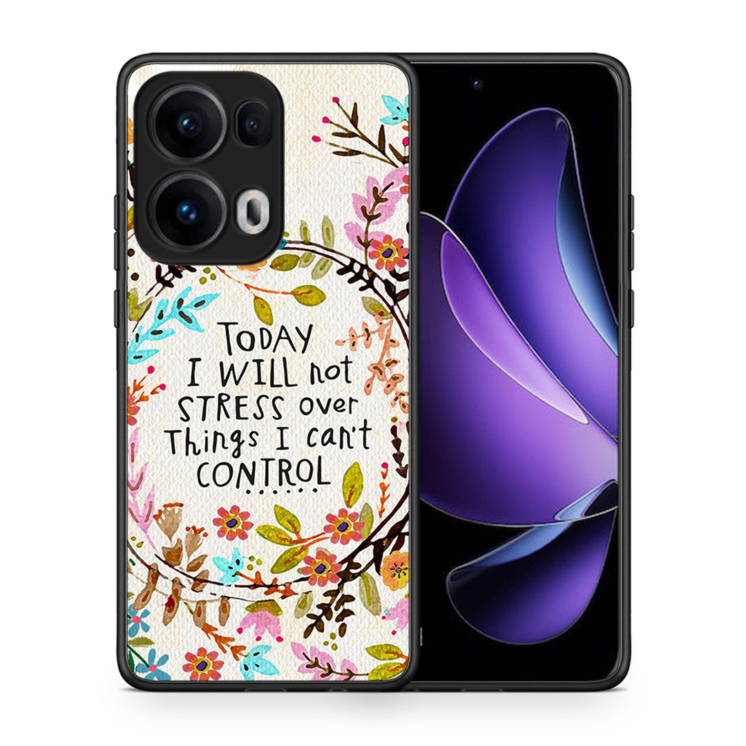 Θήκη Oppo Reno13 Pro Stress Over από τη Smartfits με σχέδιο στο πίσω μέρος και μαύρο περίβλημα | Oppo Reno13 Pro Stress Over case with colorful back and black bezels
