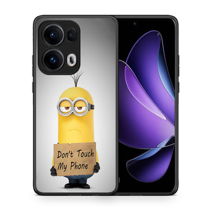 Θήκη Oppo Reno13 Pro Minion Text από τη Smartfits με σχέδιο στο πίσω μέρος και μαύρο περίβλημα | Oppo Reno13 Pro Minion Text case with colorful back and black bezels