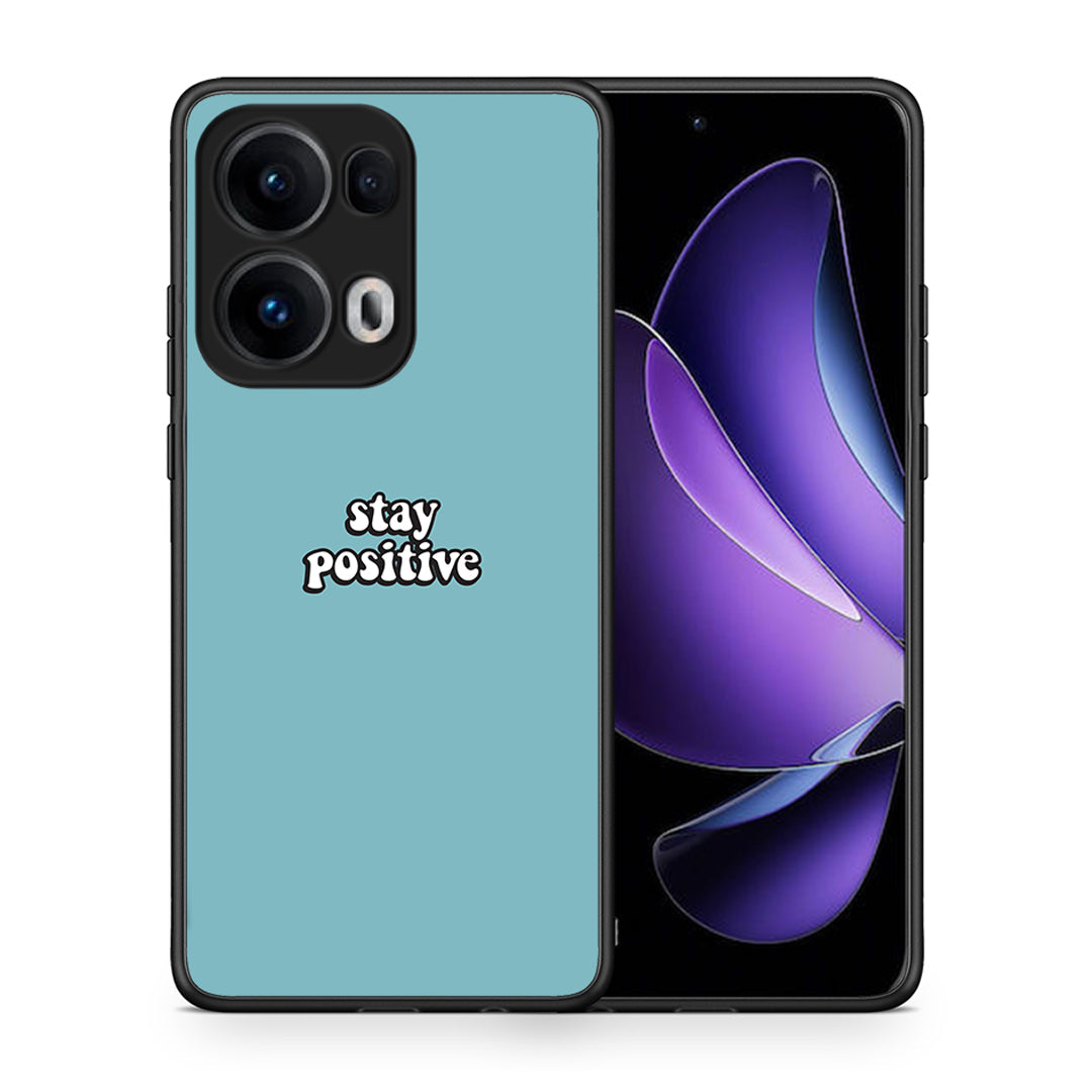 Θήκη Oppo Reno13 Pro Positive Text από τη Smartfits με σχέδιο στο πίσω μέρος και μαύρο περίβλημα | Oppo Reno13 Pro Positive Text case with colorful back and black bezels