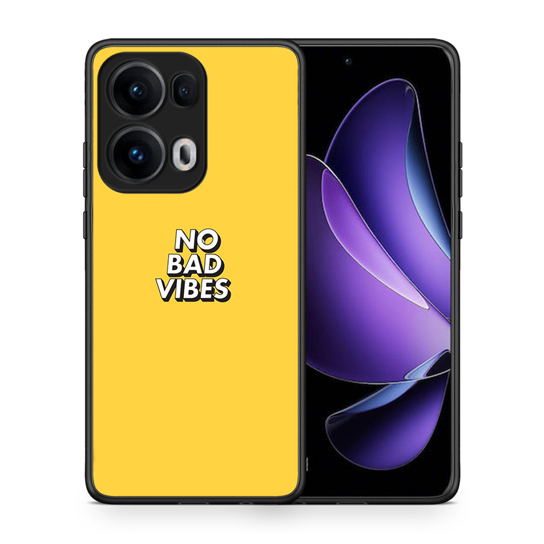 Θήκη Oppo Reno13 Pro Vibes Text από τη Smartfits με σχέδιο στο πίσω μέρος και μαύρο περίβλημα | Oppo Reno13 Pro Vibes Text case with colorful back and black bezels