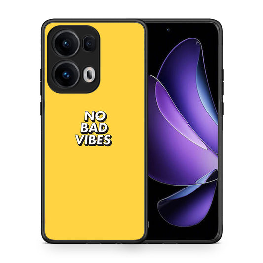 Θήκη Oppo Reno13 Pro Vibes Text από τη Smartfits με σχέδιο στο πίσω μέρος και μαύρο περίβλημα | Oppo Reno13 Pro Vibes Text case with colorful back and black bezels
