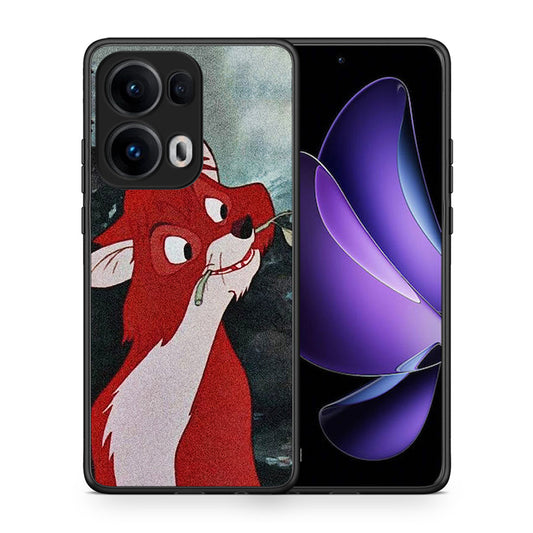 Θήκη Oppo Reno13 Pro Tod And Vixey Love 1 από τη Smartfits με σχέδιο στο πίσω μέρος και μαύρο περίβλημα | Oppo Reno13 Pro Tod And Vixey Love 1 case with colorful back and black bezels