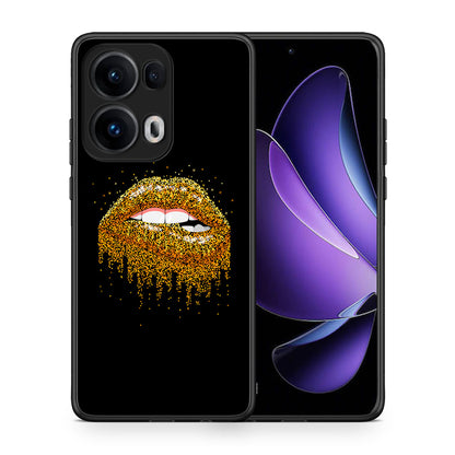 Θήκη Oppo Reno13 Pro Golden Valentine από τη Smartfits με σχέδιο στο πίσω μέρος και μαύρο περίβλημα | Oppo Reno13 Pro Golden Valentine case with colorful back and black bezels