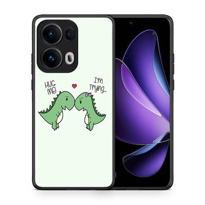 Θήκη Oppo Reno13 Pro Rex Valentine από τη Smartfits με σχέδιο στο πίσω μέρος και μαύρο περίβλημα | Oppo Reno13 Pro Rex Valentine case with colorful back and black bezels