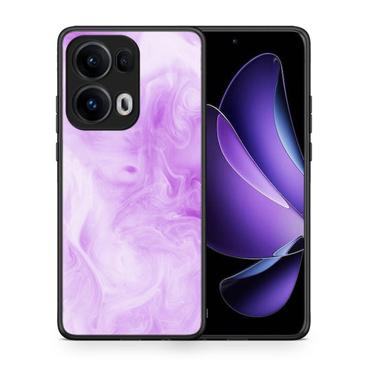 Θήκη Oppo Reno13 Pro Lavender Watercolor από τη Smartfits με σχέδιο στο πίσω μέρος και μαύρο περίβλημα | Oppo Reno13 Pro Lavender Watercolor case with colorful back and black bezels