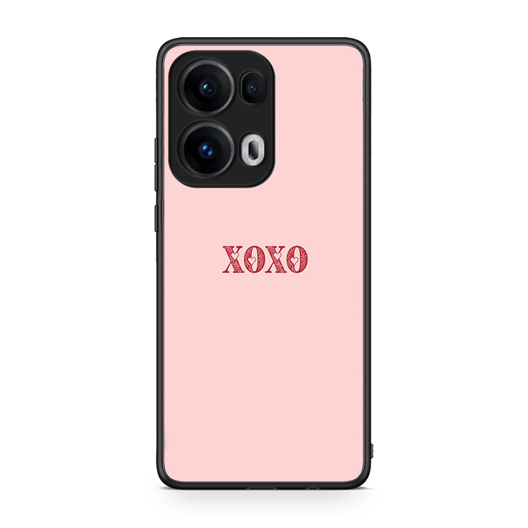 Oppo Reno13 Pro XOXO Love θήκη από τη Smartfits με σχέδιο στο πίσω μέρος και μαύρο περίβλημα | Smartphone case with colorful back and black bezels by Smartfits