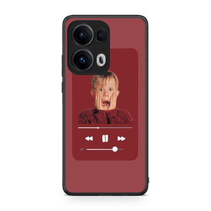 Oppo Reno13 Pro Xmas Alone Music θήκη από τη Smartfits με σχέδιο στο πίσω μέρος και μαύρο περίβλημα | Smartphone case with colorful back and black bezels by Smartfits