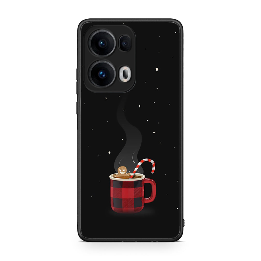 Oppo Reno13 Pro Xmas Bathing θήκη από τη Smartfits με σχέδιο στο πίσω μέρος και μαύρο περίβλημα | Smartphone case with colorful back and black bezels by Smartfits