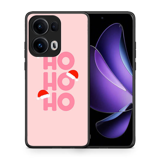 Θήκη Oppo Reno13 Pro Xmas Ho Ho Ho από τη Smartfits με σχέδιο στο πίσω μέρος και μαύρο περίβλημα | Oppo Reno13 Pro Xmas Ho Ho Ho case with colorful back and black bezels