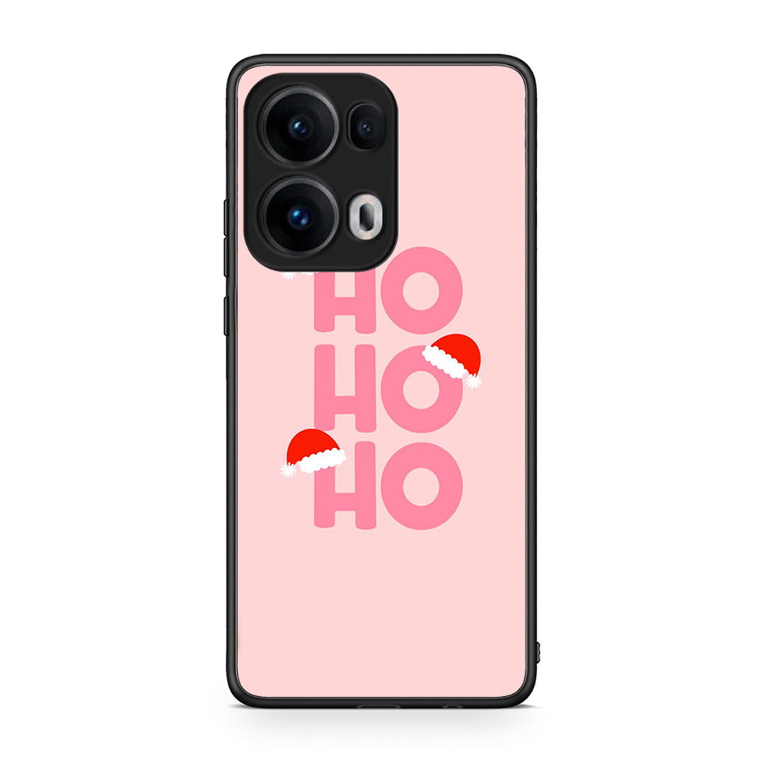 Oppo Reno13 Pro Xmas Ho Ho Ho θήκη από τη Smartfits με σχέδιο στο πίσω μέρος και μαύρο περίβλημα | Smartphone case with colorful back and black bezels by Smartfits