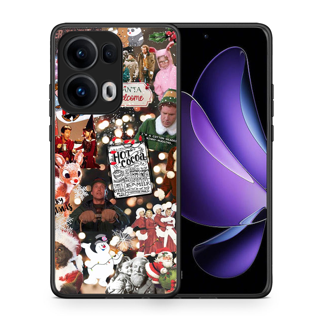 Θήκη Oppo Reno13 Pro Xmas Movies από τη Smartfits με σχέδιο στο πίσω μέρος και μαύρο περίβλημα | Oppo Reno13 Pro Xmas Movies case with colorful back and black bezels