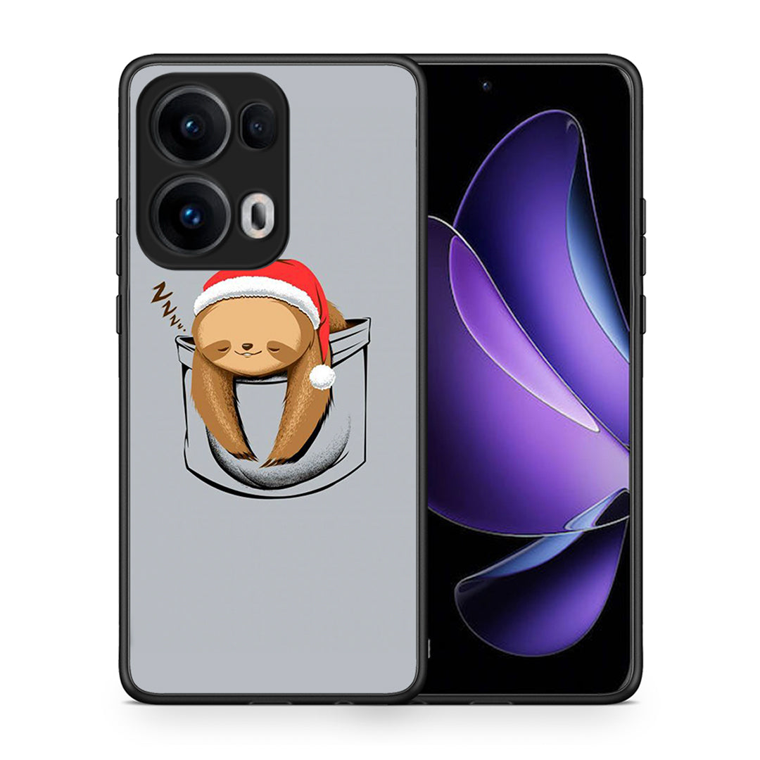 Θήκη Oppo Reno13 Pro Xmas Zzzz από τη Smartfits με σχέδιο στο πίσω μέρος και μαύρο περίβλημα | Oppo Reno13 Pro Xmas Zzzz case with colorful back and black bezels