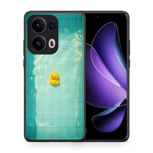 Θήκη Oppo Reno13 Pro Yellow Duck από τη Smartfits με σχέδιο στο πίσω μέρος και μαύρο περίβλημα | Oppo Reno13 Pro Yellow Duck case with colorful back and black bezels