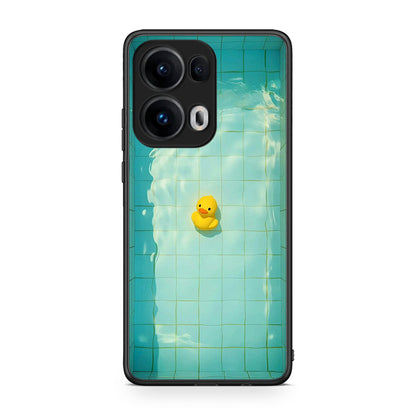 Oppo Reno13 Pro Yellow Duck θήκη από τη Smartfits με σχέδιο στο πίσω μέρος και μαύρο περίβλημα | Smartphone case with colorful back and black bezels by Smartfits