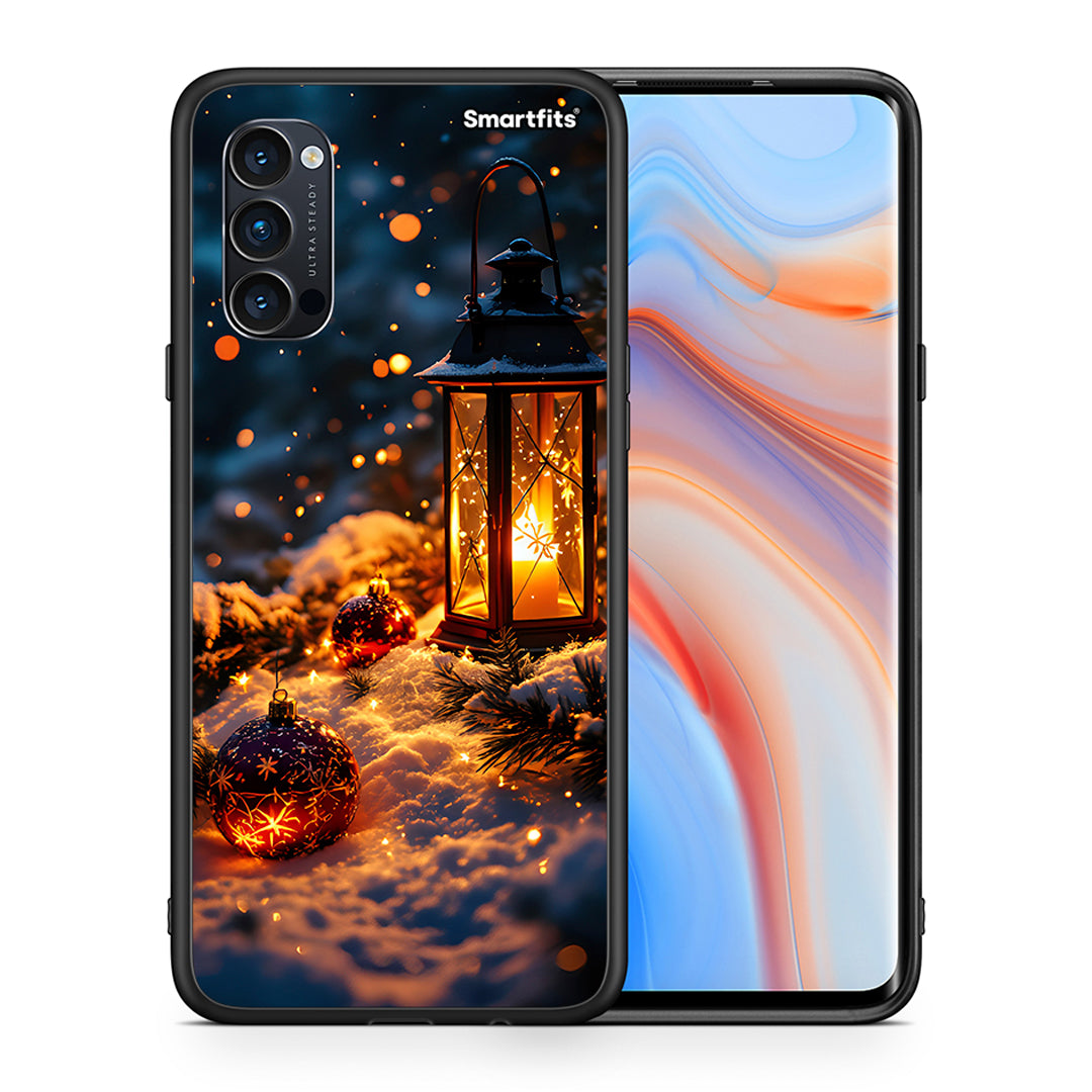 Θήκη Oppo Reno4 Pro 5G Christmas Ornaments από τη Smartfits με σχέδιο στο πίσω μέρος και μαύρο περίβλημα | Oppo Reno4 Pro 5G Christmas Ornaments case with colorful back and black bezels