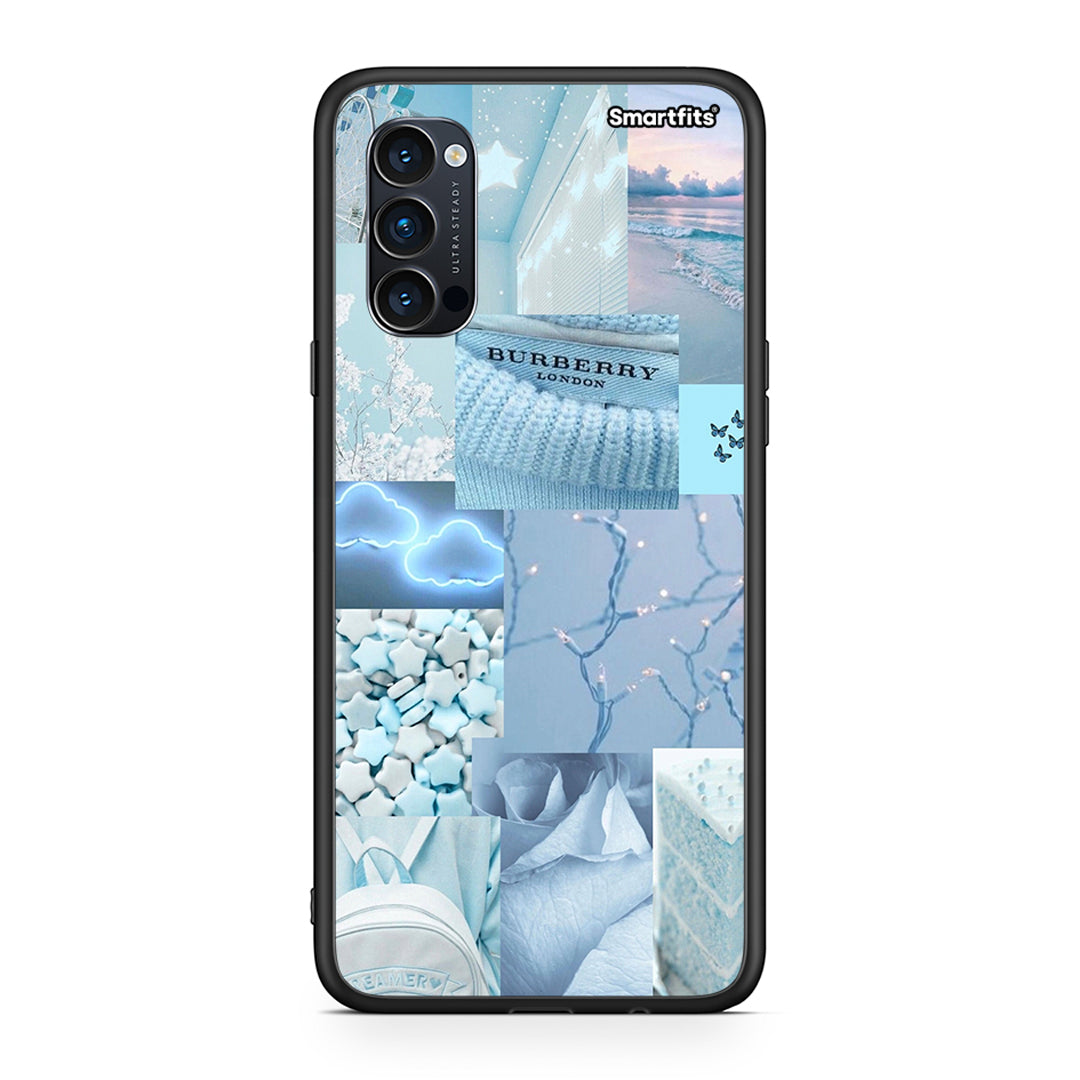 Oppo Reno4 Pro 5G Ciel Aesthetic Collage θήκη από τη Smartfits με σχέδιο στο πίσω μέρος και μαύρο περίβλημα | Smartphone case with colorful back and black bezels by Smartfits