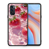 Thumbnail for Θήκη Oppo Reno4 Pro 5G Juicy Strawberries από τη Smartfits με σχέδιο στο πίσω μέρος και μαύρο περίβλημα | Oppo Reno4 Pro 5G Juicy Strawberries case with colorful back and black bezels