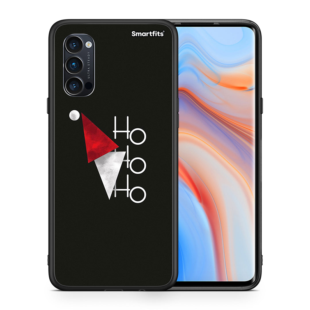 Θήκη Oppo Reno4 Pro 5G Minimal Christmas από τη Smartfits με σχέδιο στο πίσω μέρος και μαύρο περίβλημα | Oppo Reno4 Pro 5G Minimal Christmas case with colorful back and black bezels