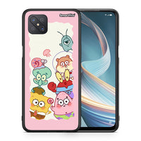 Thumbnail for Θήκη Oppo Reno4 Z 5G Cute Companion από τη Smartfits με σχέδιο στο πίσω μέρος και μαύρο περίβλημα | Oppo Reno4 Z 5G Cute Companion case with colorful back and black bezels