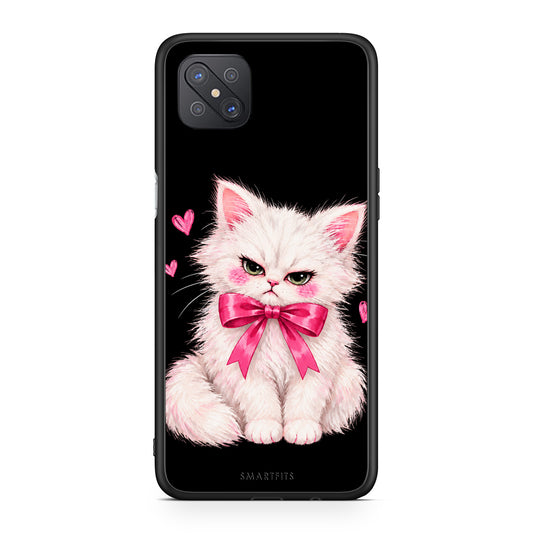 Θήκη Oppo Reno4 Z 5G / A92s Grumpy Party Kitten on Black από τη Smartfits με σχέδιο στο πίσω μέρος και μαύρο περίβλημα | Oppo Reno4 Z 5G / A92s Grumpy Party Kitten on Black case with colorful back and black bezels
