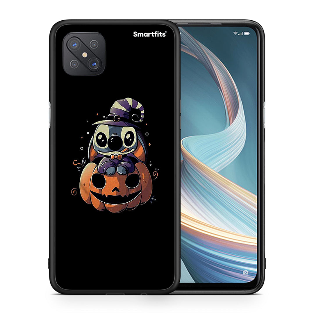 Θήκη Oppo Reno4 Z 5G Halloween Stitch από τη Smartfits με σχέδιο στο πίσω μέρος και μαύρο περίβλημα | Oppo Reno4 Z 5G Halloween Stitch case with colorful back and black bezels