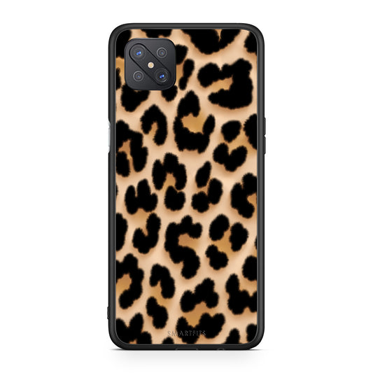 Θήκη Oppo Reno4 Z 5G / A92s Leopard Print Tan Large από τη Smartfits με σχέδιο στο πίσω μέρος και μαύρο περίβλημα | Oppo Reno4 Z 5G / A92s Leopard Print Tan Large case with colorful back and black bezels