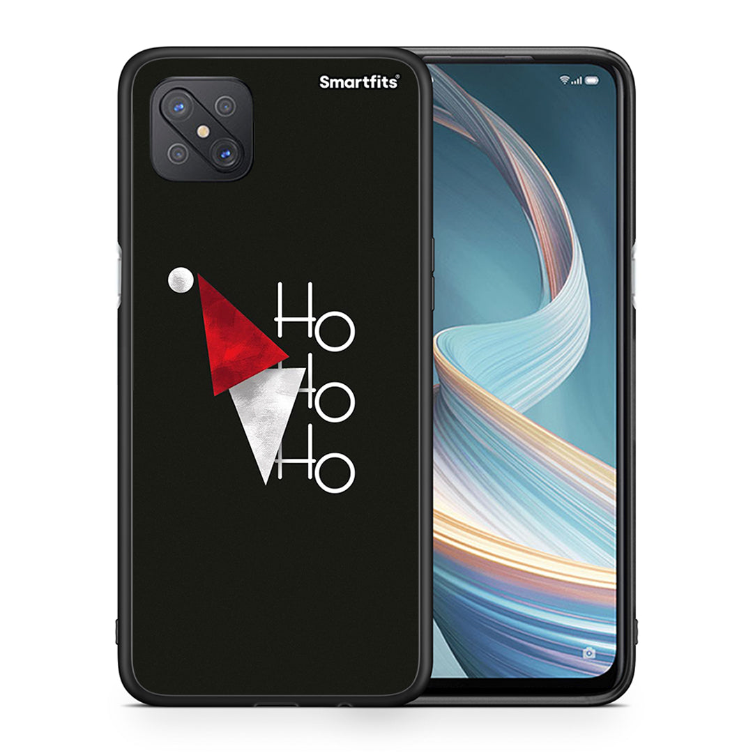 Θήκη Oppo Reno4 Z 5G Minimal Christmas από τη Smartfits με σχέδιο στο πίσω μέρος και μαύρο περίβλημα | Oppo Reno4 Z 5G Minimal Christmas case with colorful back and black bezels