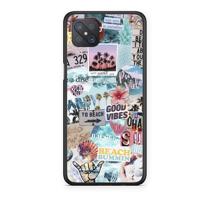 Θήκη Oppo Reno4 Z 5G / A92s Summer Vibes από τη Smartfits με σχέδιο στο πίσω μέρος και μαύρο περίβλημα | Oppo Reno4 Z 5G / A92s Summer Vibes case with colorful back and black bezels