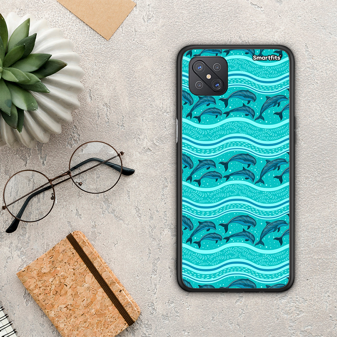 Swimming Dolphins - Oppo Reno4 Z 5G / A92s θήκη