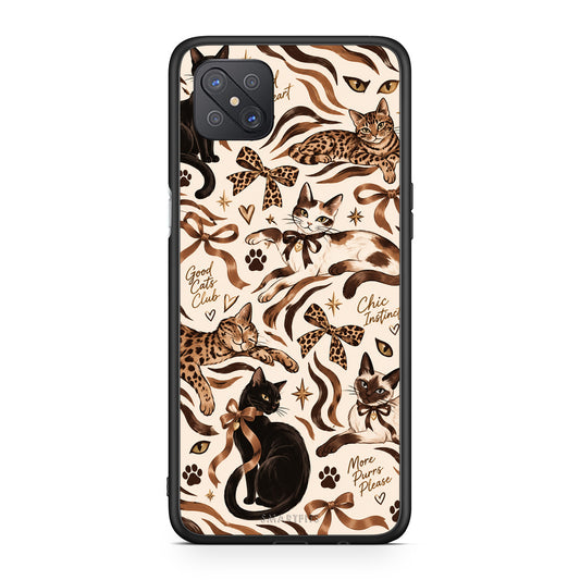 Θήκη Oppo Reno4 Z 5G / A92s Wild Cats and Animal Print Collage από τη Smartfits με σχέδιο στο πίσω μέρος και μαύρο περίβλημα | Oppo Reno4 Z 5G / A92s Wild Cats and Animal Print Collage case with colorful back and black bezels