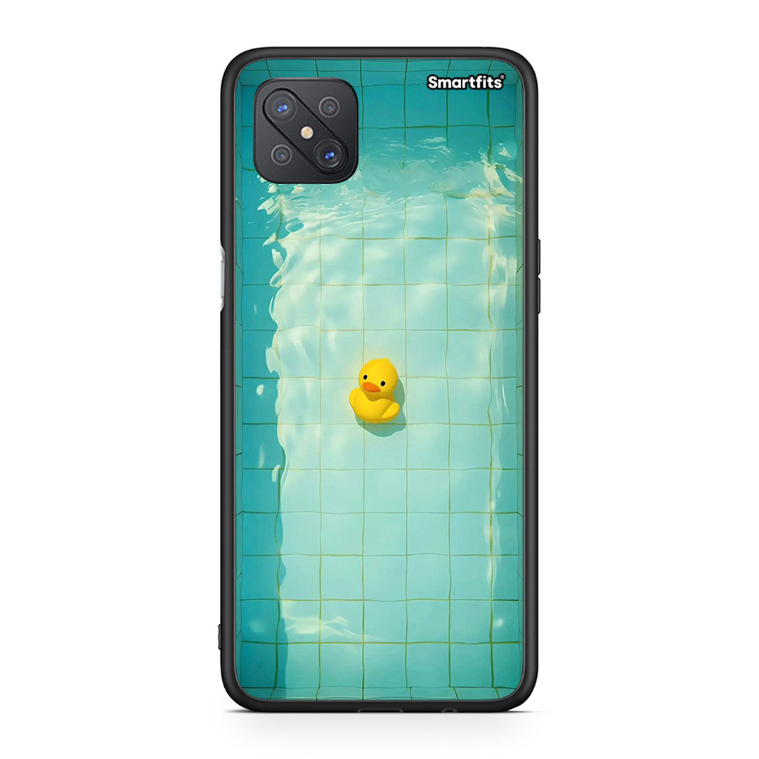Oppo Reno4 Z 5G Yellow Duck θήκη από τη Smartfits με σχέδιο στο πίσω μέρος και μαύρο περίβλημα | Smartphone case with colorful back and black bezels by Smartfits