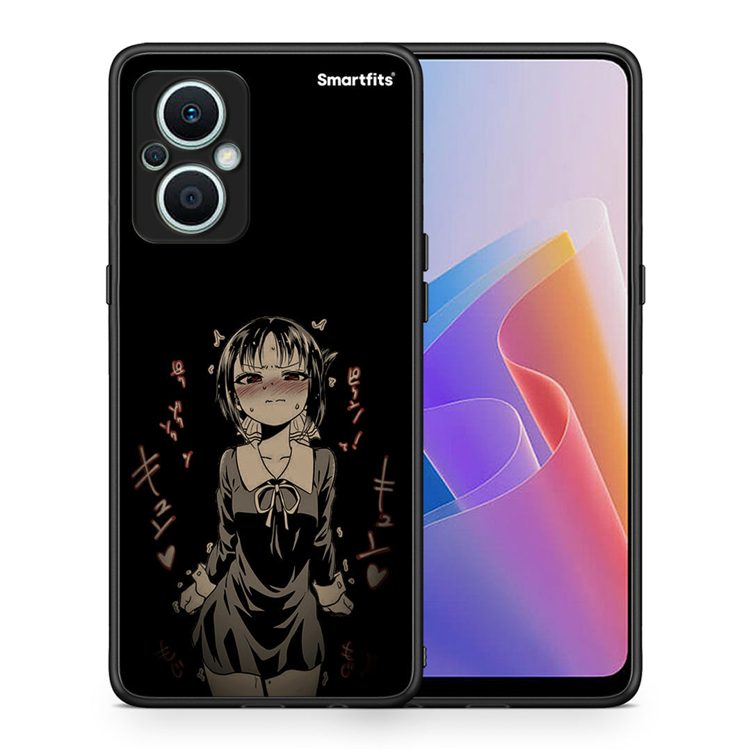 Θήκη Oppo Reno7 Lite Anime Girl από τη Smartfits με σχέδιο στο πίσω μέρος και μαύρο περίβλημα | Oppo Reno7 Lite Anime Girl Case with Colorful Back and Black Bezels