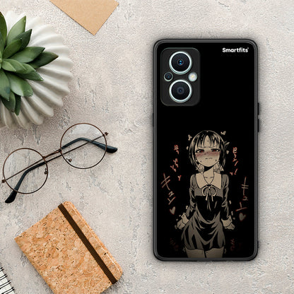 Θήκη Oppo Reno7 Lite Anime Girl από τη Smartfits με σχέδιο στο πίσω μέρος και μαύρο περίβλημα | Oppo Reno7 Lite Anime Girl Case with Colorful Back and Black Bezels
