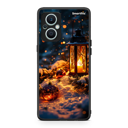 Θήκη Oppo Reno7 Lite Christmas Ornaments από τη Smartfits με σχέδιο στο πίσω μέρος και μαύρο περίβλημα | Oppo Reno7 Lite Christmas Ornaments Case with Colorful Back and Black Bezels