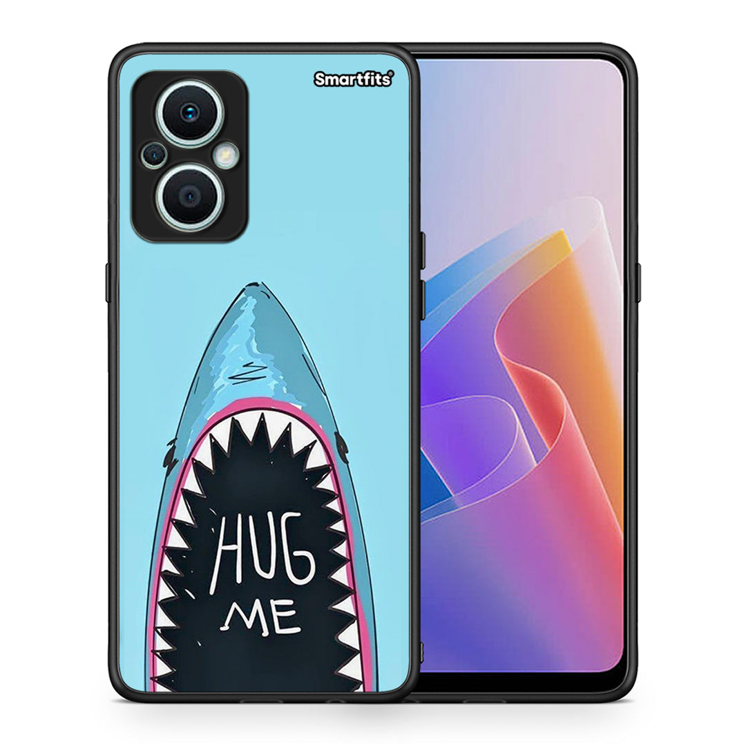 Θήκη Oppo Reno7 Lite Hug Me από τη Smartfits με σχέδιο στο πίσω μέρος και μαύρο περίβλημα | Oppo Reno7 Lite Hug Me Case with Colorful Back and Black Bezels