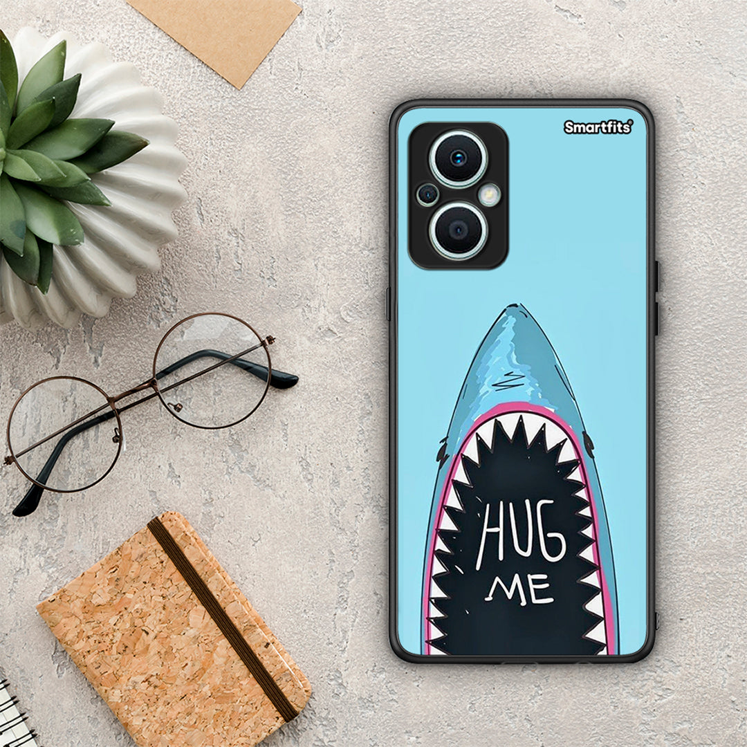 Θήκη Oppo Reno7 Lite Hug Me από τη Smartfits με σχέδιο στο πίσω μέρος και μαύρο περίβλημα | Oppo Reno7 Lite Hug Me Case with Colorful Back and Black Bezels