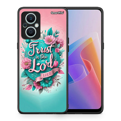 Θήκη Oppo Reno7 Lite Lord Trust από τη Smartfits με σχέδιο στο πίσω μέρος και μαύρο περίβλημα | Oppo Reno7 Lite Lord Trust Case with Colorful Back and Black Bezels
