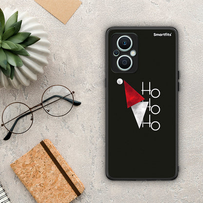 Θήκη Oppo Reno7 Lite Minimal Christmas από τη Smartfits με σχέδιο στο πίσω μέρος και μαύρο περίβλημα | Oppo Reno7 Lite Minimal Christmas Case with Colorful Back and Black Bezels