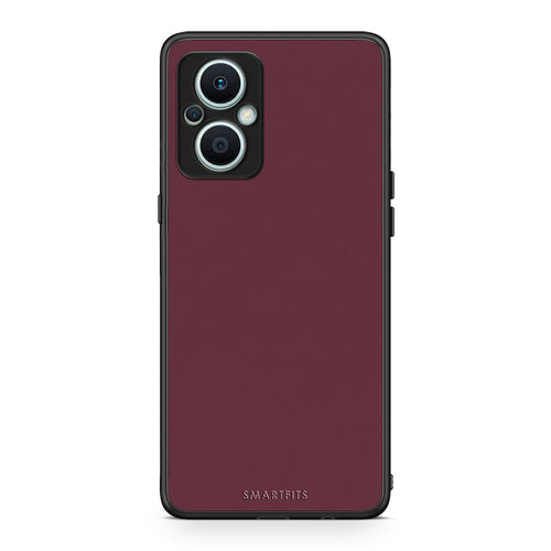 Θήκη Oppo Reno7 Lite Muted Burgundy από τη Smartfits με σχέδιο στο πίσω μέρος και μαύρο περίβλημα | Oppo Reno7 Lite Muted Burgundy case with colorful back and black bezels
