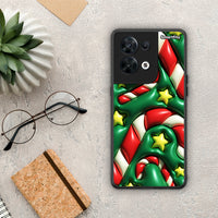 Thumbnail for Θήκη Oppo Reno8 5G Christmas Bubbles από τη Smartfits με σχέδιο στο πίσω μέρος και μαύρο περίβλημα | Oppo Reno8 5G Christmas Bubbles Case with Colorful Back and Black Bezels