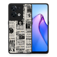 Thumbnail for Θήκη Oppo Reno8 5G Harry Paper από τη Smartfits με σχέδιο στο πίσω μέρος και μαύρο περίβλημα | Oppo Reno8 5G Harry Paper Case with Colorful Back and Black Bezels