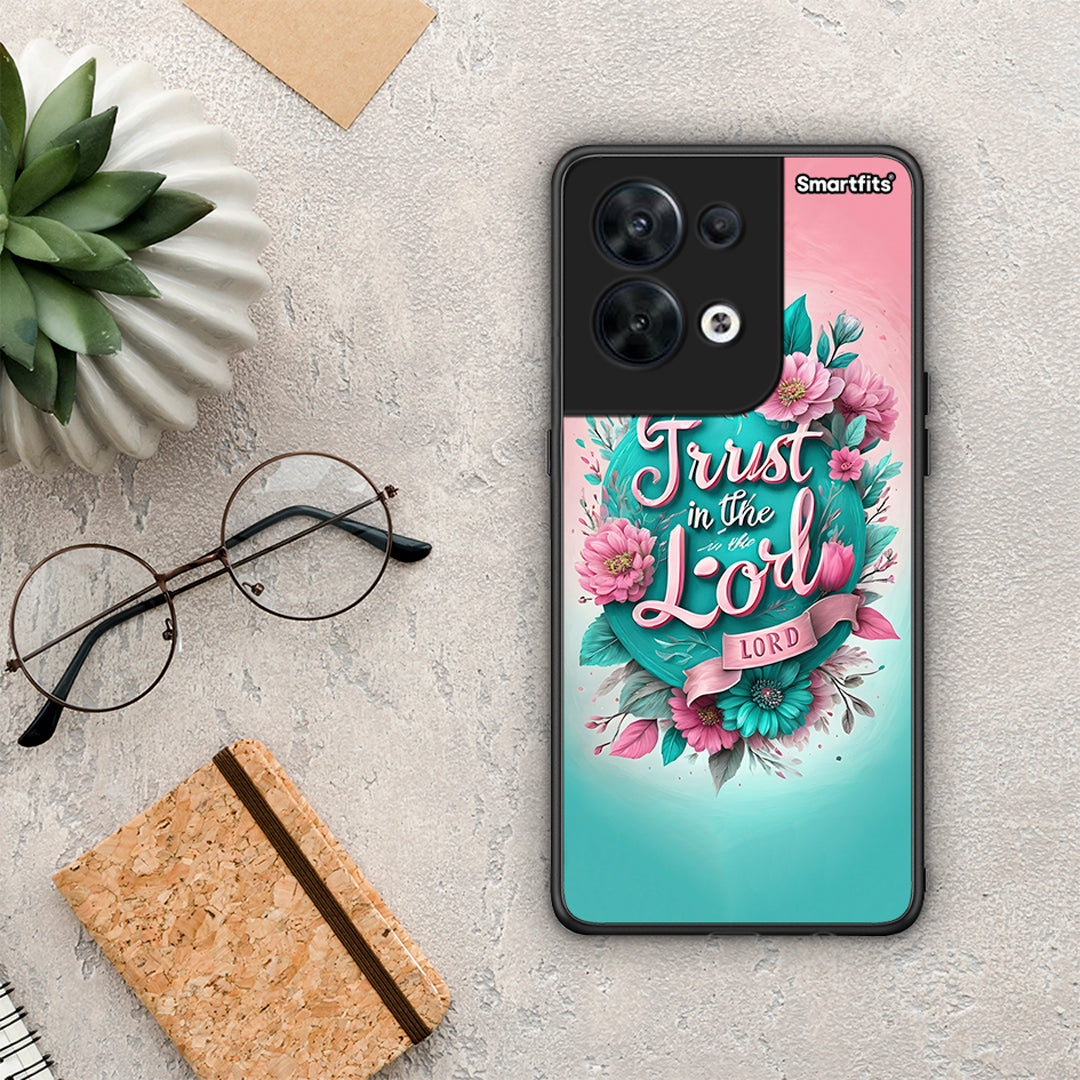 Θήκη Oppo Reno8 5G Lord Trust από τη Smartfits με σχέδιο στο πίσω μέρος και μαύρο περίβλημα | Oppo Reno8 5G Lord Trust Case with Colorful Back and Black Bezels