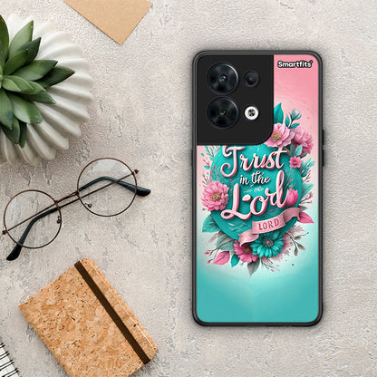 Θήκη Oppo Reno8 5G Lord Trust από τη Smartfits με σχέδιο στο πίσω μέρος και μαύρο περίβλημα | Oppo Reno8 5G Lord Trust Case with Colorful Back and Black Bezels
