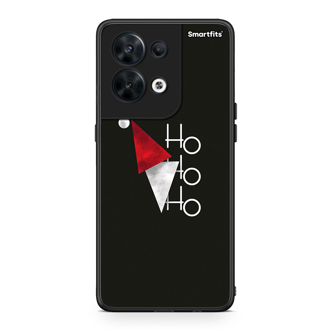 Θήκη Oppo Reno8 5G Minimal Christmas από τη Smartfits με σχέδιο στο πίσω μέρος και μαύρο περίβλημα | Oppo Reno8 5G Minimal Christmas Case with Colorful Back and Black Bezels