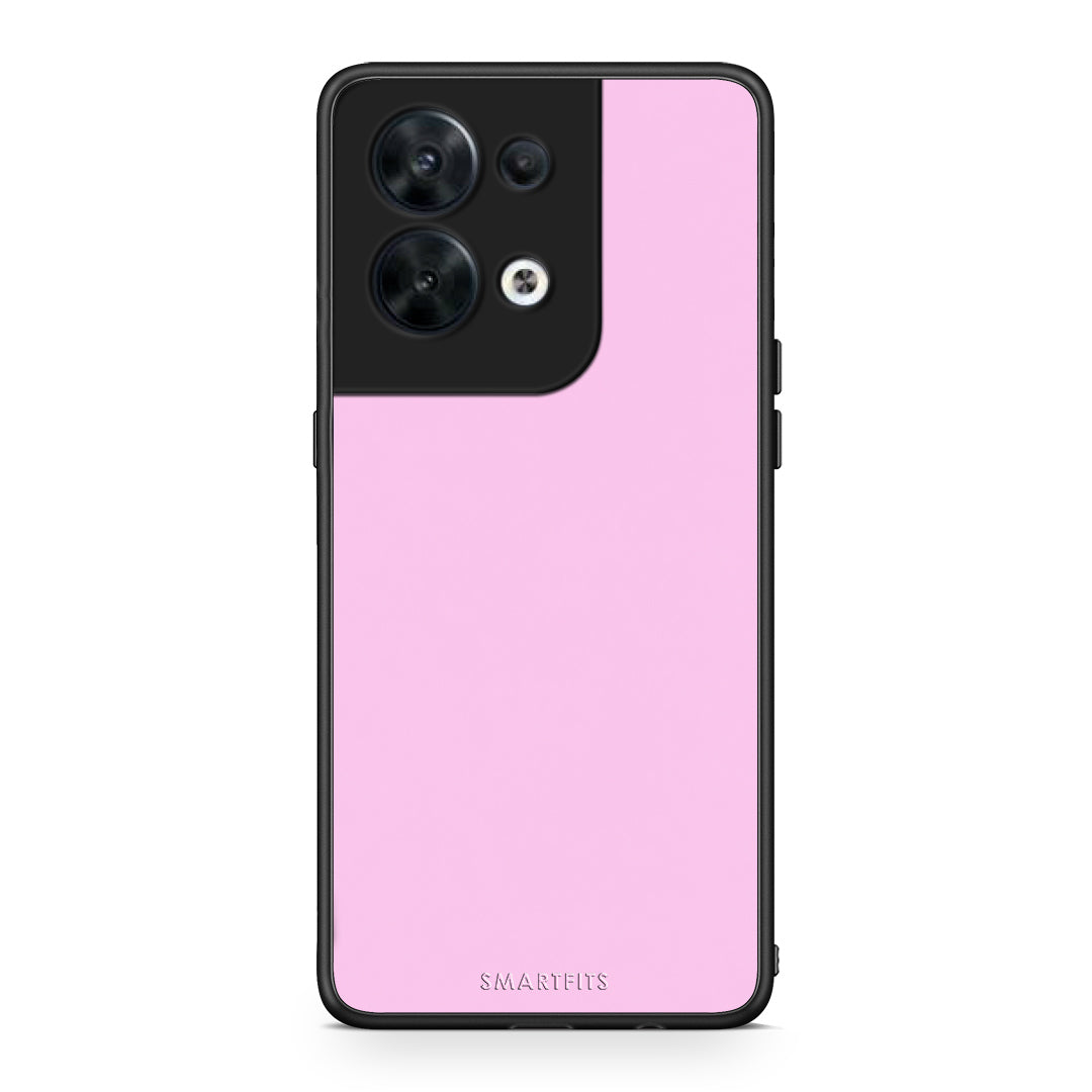 Θήκη Oppo Reno8 5G Cotton Candy Pink από τη Smartfits με σχέδιο στο πίσω μέρος και μαύρο περίβλημα | Oppo Reno8 5G Cotton Candy Pink case with colorful back and black bezels