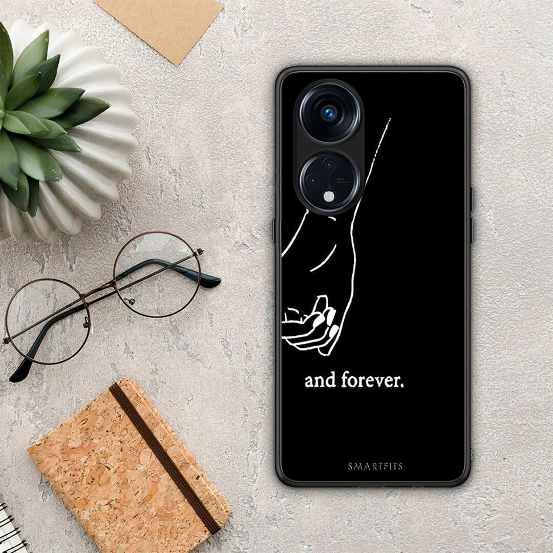 Θήκη Oppo A98 Always & Forever 2 από τη Smartfits με σχέδιο στο πίσω μέρος και μαύρο περίβλημα | Oppo A98 Always & Forever 2 Case with Colorful Back and Black Bezels