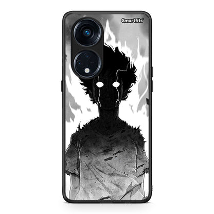 Θήκη Oppo A98 Anime Boy από τη Smartfits με σχέδιο στο πίσω μέρος και μαύρο περίβλημα | Oppo A98 Anime Boy Case with Colorful Back and Black Bezels