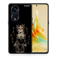 Thumbnail for Θήκη Oppo A98 Anime Girl από τη Smartfits με σχέδιο στο πίσω μέρος και μαύρο περίβλημα | Oppo A98 Anime Girl Case with Colorful Back and Black Bezels