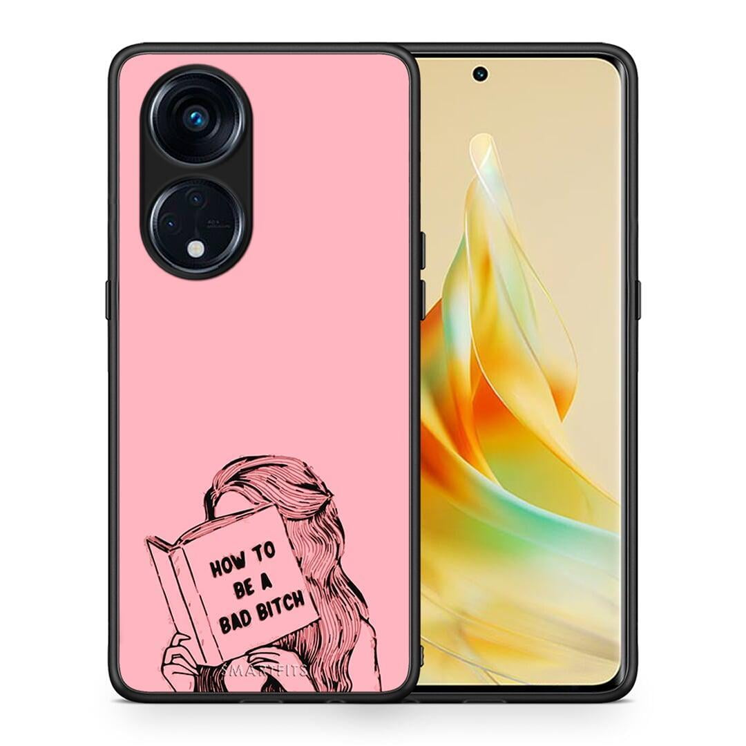 Θήκη Oppo A98 Bad Bitch από τη Smartfits με σχέδιο στο πίσω μέρος και μαύρο περίβλημα | Oppo A98 Bad Bitch Case with Colorful Back and Black Bezels
